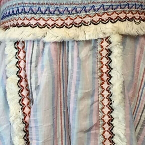 NWT Allison New York Smocked stripe Dress Sz XS - Picture 4 of 13